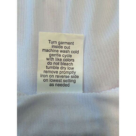 NY Collection White Eyelet Women's XL Short Sleeve Top - Picture 5 of 5